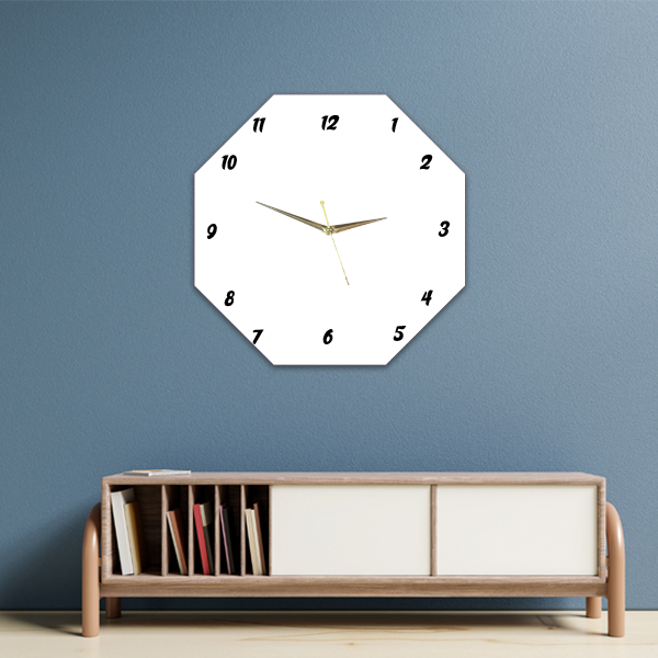 Octagon Personalized Wall Clock