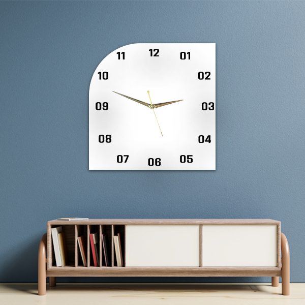 One Round Square Personalized Wall Clock