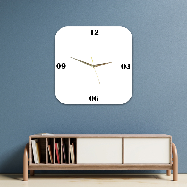 Round Square Personalized Wall Clock