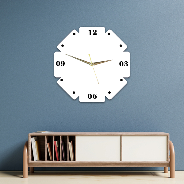 Circle Corner Personalized Wall Clock