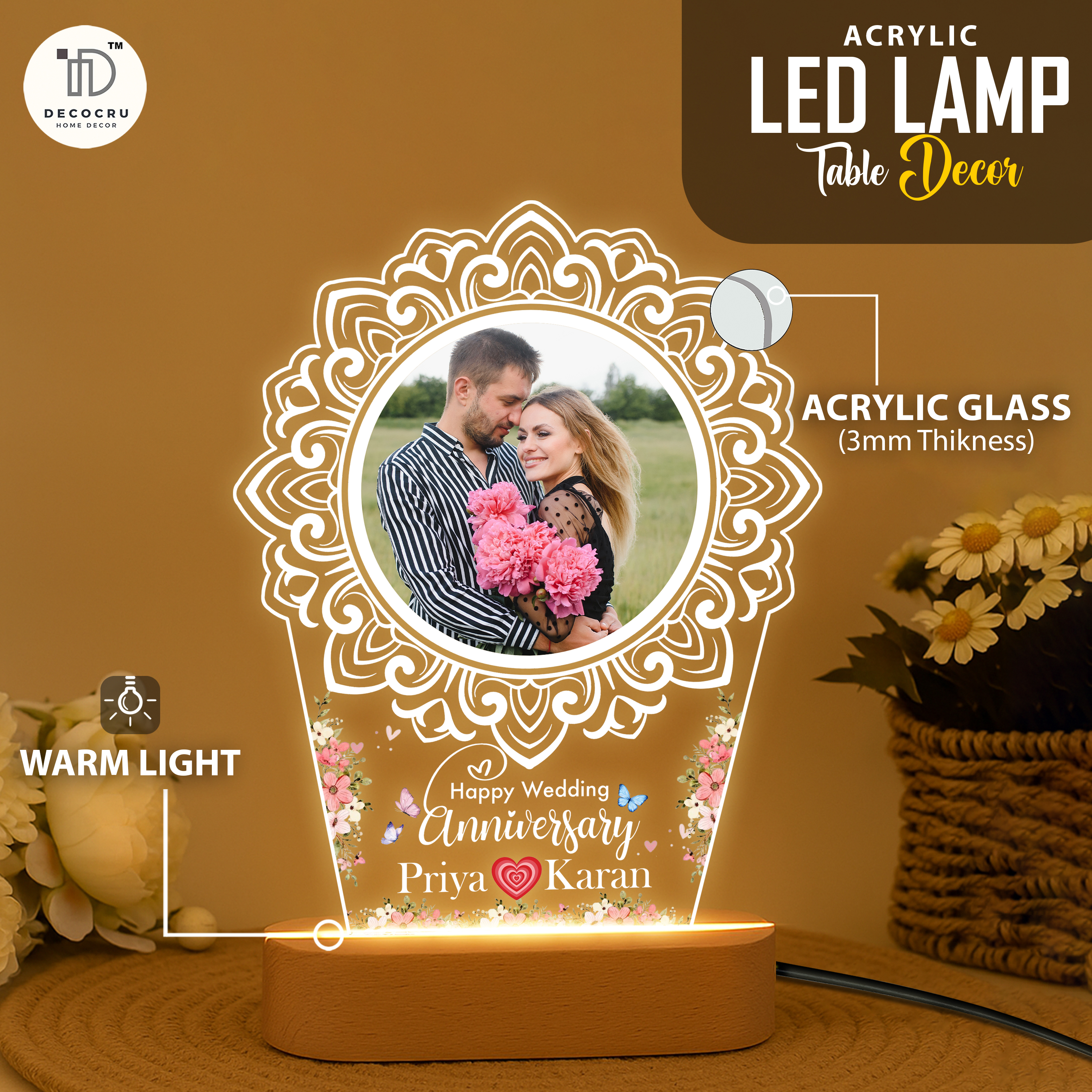 Personalized Anniversary Photo Gift for Lovely Couples - Image 2