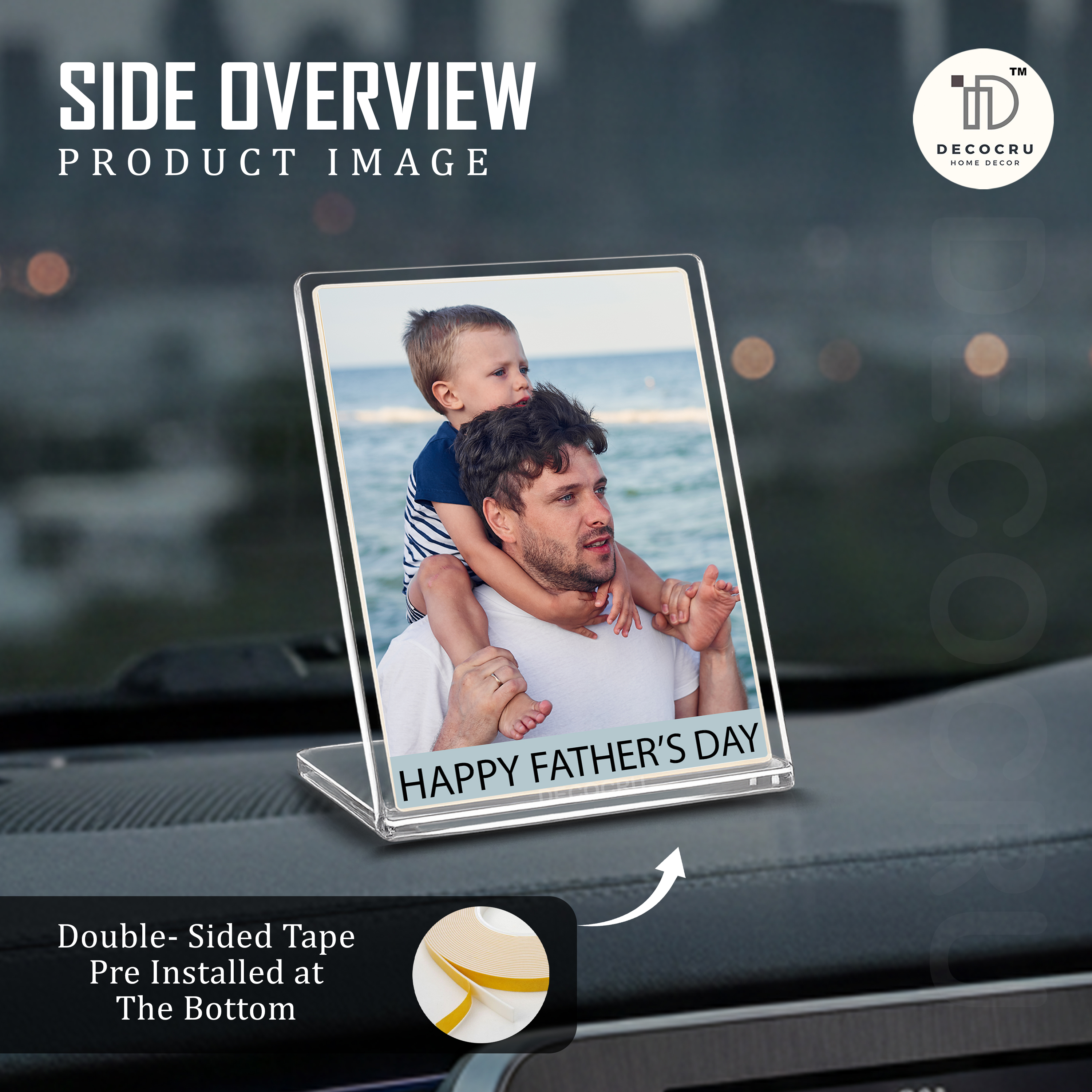 Personalized Car Dashboard Photo Stand Gift Decor - Image 2