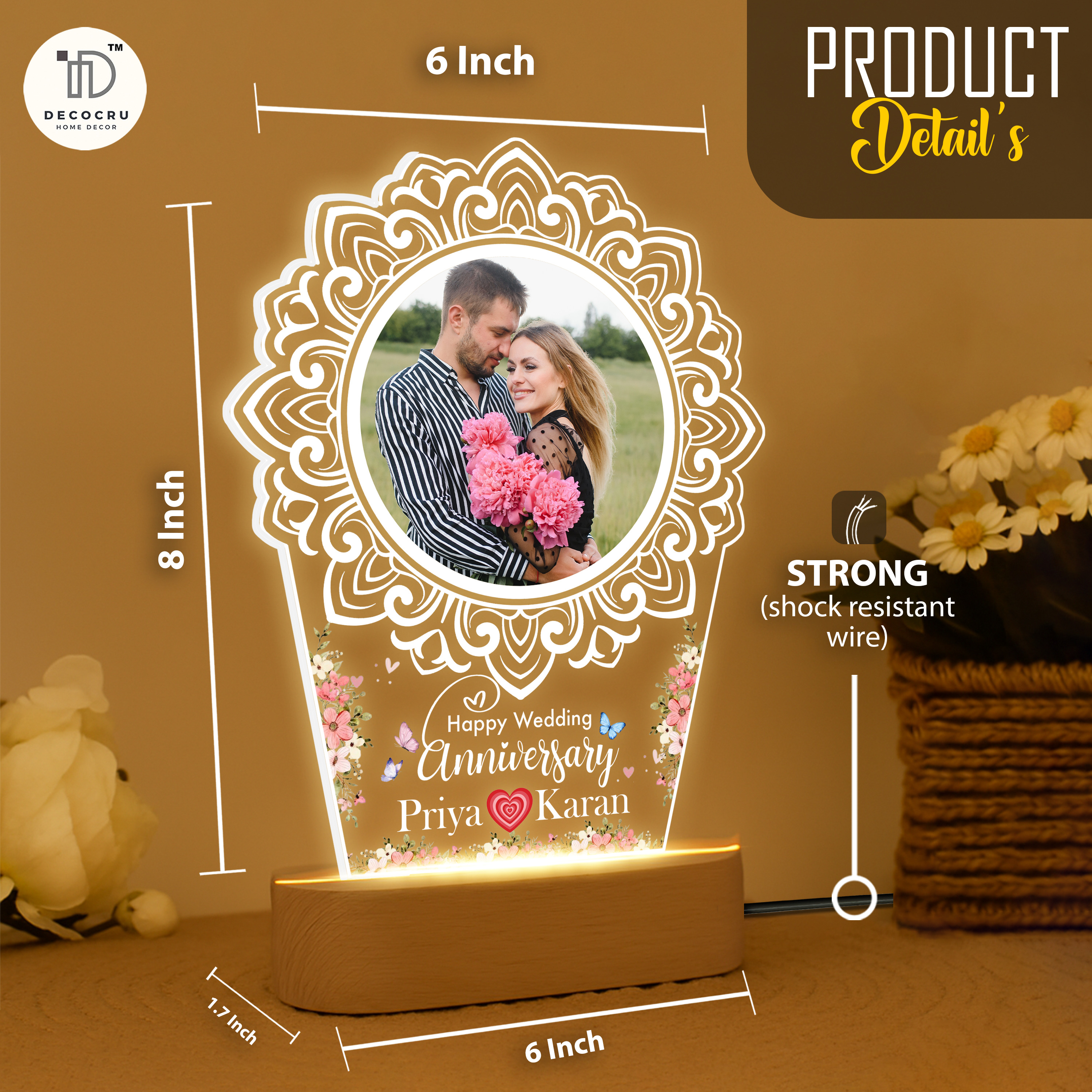 Personalized Anniversary Photo Gift for Lovely Couples - Image 5