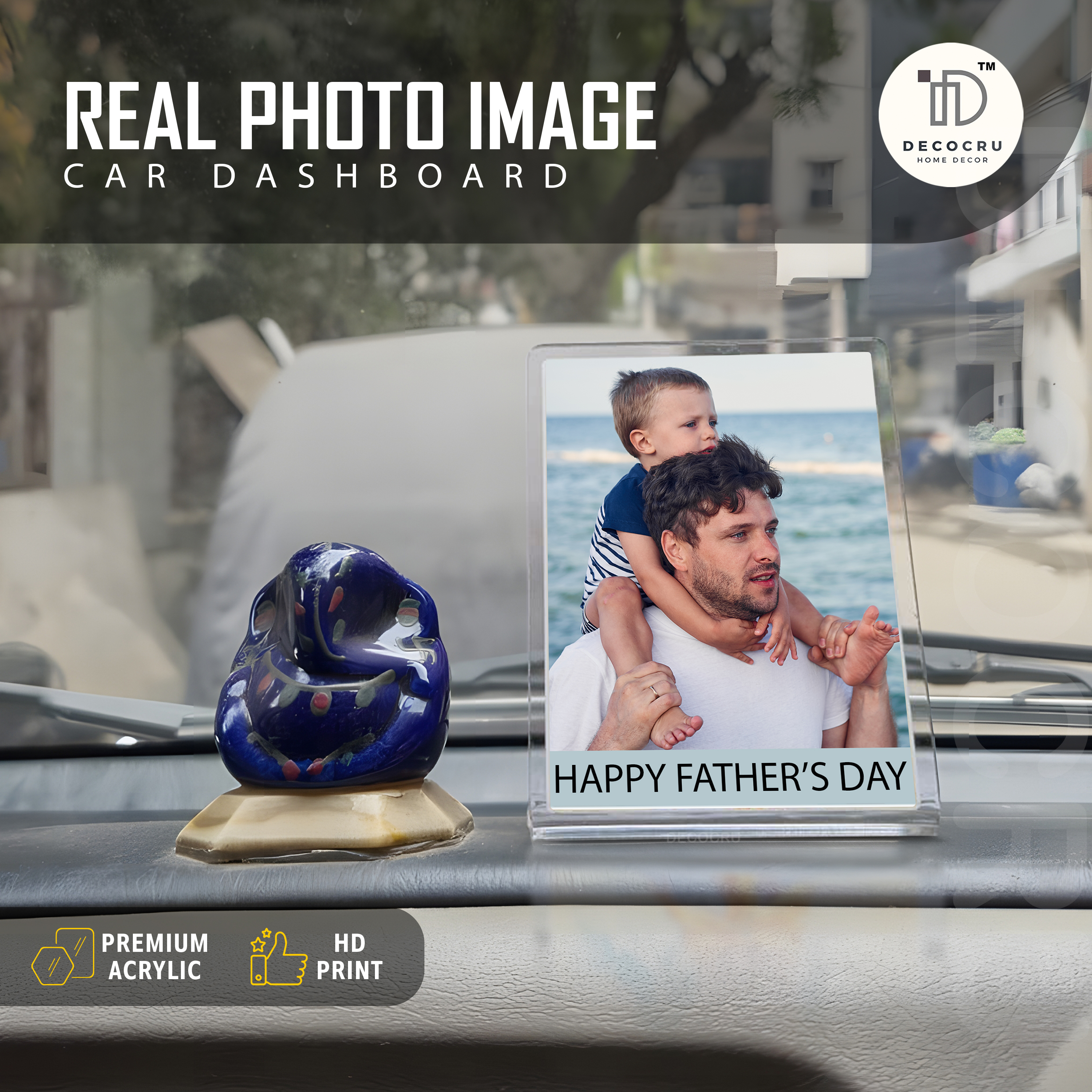 Personalized Car Dashboard Photo Stand Gift Decor - Image 3
